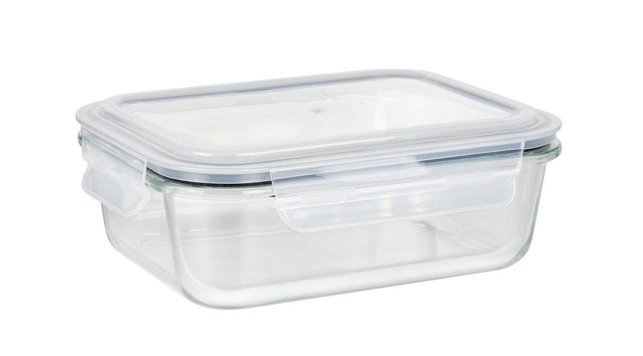 Caserola cu capac, Wenko, Pacu, 1 L, 21 x 15 x 7.5 cm, sticla/polipropilena/silicon, transparent - imagine 5
